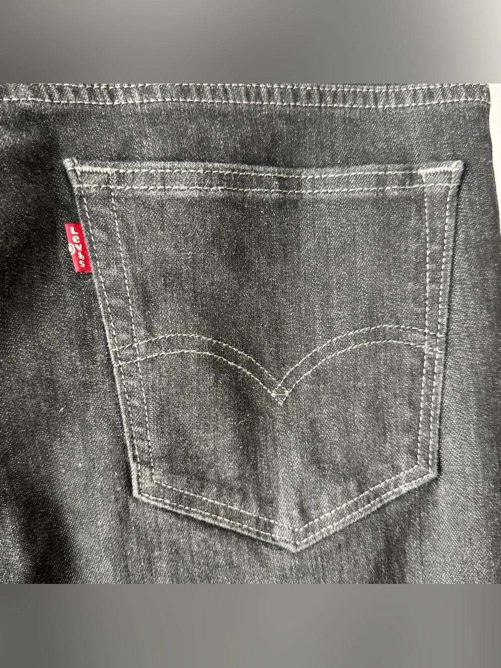 Levis 569 Loose Straight Fit Black Denim Jeans Men 34x34(33)